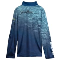 Bass Pro Shops Performance Quarter-Zip Long-Sleeve Shirt for Boys - Blue - S