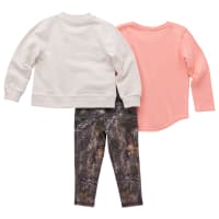 Carhartt French Terry Jacket, Long-Sleeve T-Shirt, and Leggings Set for Babies or Toddlers