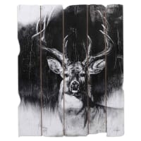 Open Road Brands Deer Black & White Slatted Wood Wall Art by Joel Pilcher |  Bass Pro Shops