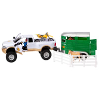 Toys at Bass Pro Shop - Action figure, truck and boat set. 