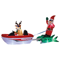 Bass Pro Shops Inflatable Santa Water Skiing | Bass Pro Shops