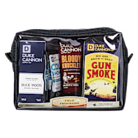 duke travel toiletries bag Mason Pin Up Leather Printed Washbag Running out of grooming goods isn’t as bad as running out of napkins halfway through a rack of ribs Duke Cannon Supply Co. Business