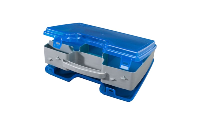 PLANO XL Dubbelzijdige Satchel, XL Dubbelzijdige Tackle Box, Visuitrusting Opbergdoos, compacte tackle box, tas, perfect om kunstaas, hardbaits, softbaits andere visgerei op te bergen