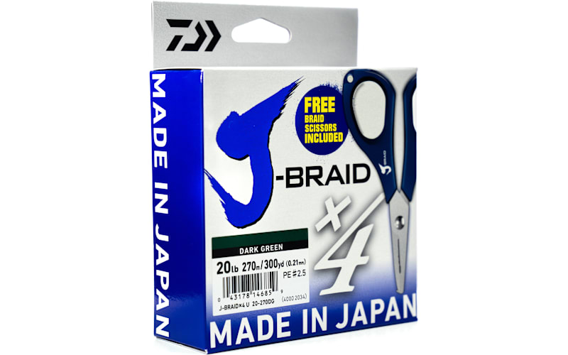 Daiwa® J-Braid X4 Line w/Cutters | Bass Pro Shops Canada
