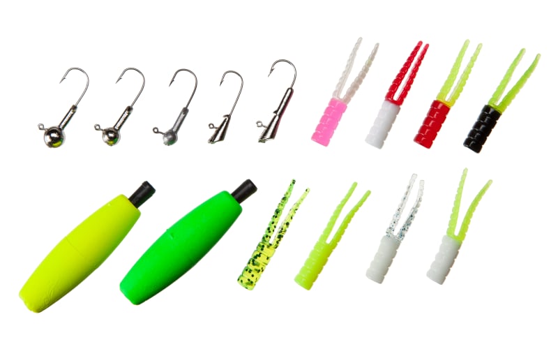 bass pro crappie jigs and lures Kit with Tube Baits,140pcs Soft Plastic Crappie Grub Worm Swimbaits Tube Jig Heads Hook for Panfish Trout Fishing Freshwater Saltwater : Sports & Outdoors The extra flash the tinsel provides on our highly JYG Pro Crappie Jigs