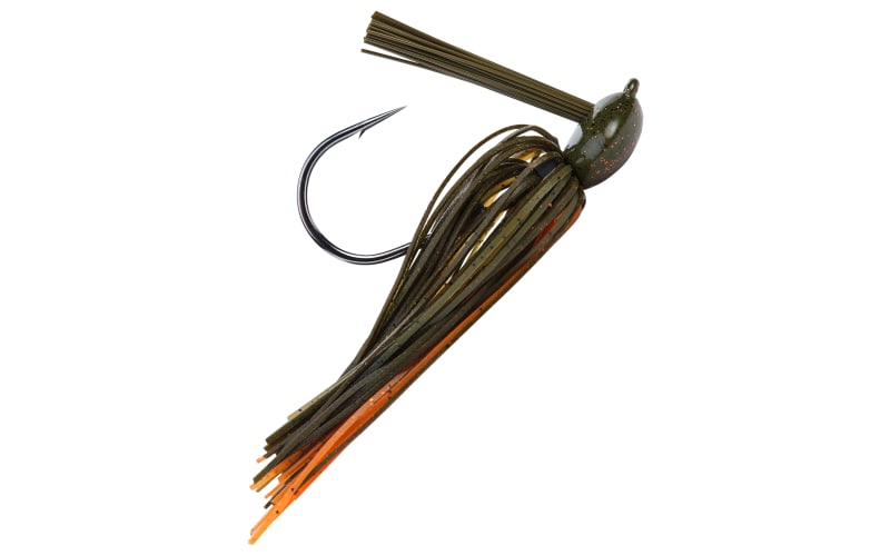 Football Jig Fire Craw 1/2oz 2-pack with custom trailers