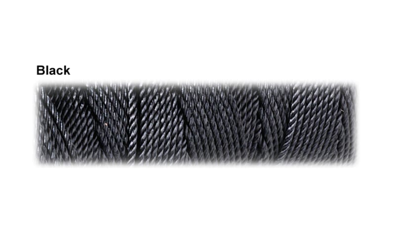 Texas Bushcraft Tarred Bank Line Twine - #36 Black Nylon String for  Fishing, Cam