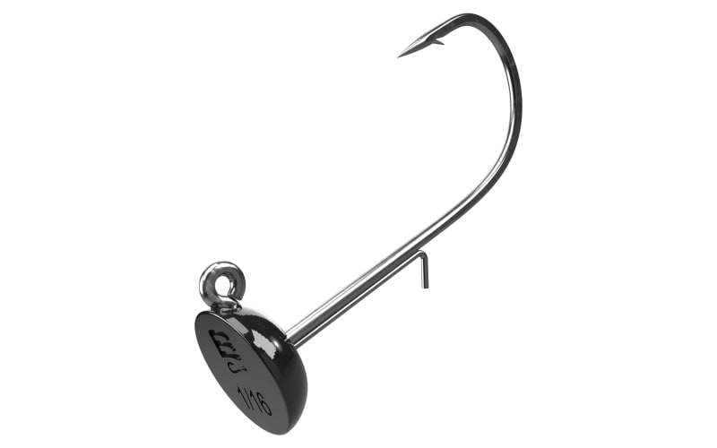 Buckeye Lures Spot Remover Ned Head Jighead - Black - 1/10 oz