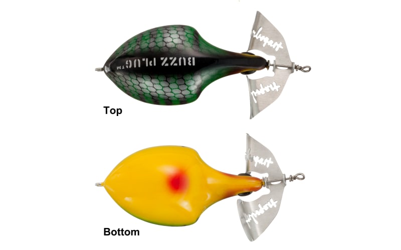 buzz plug fishing lure G-Ratt Baits Proper  Anglers Choice Marine Tackle Shop and when paused Bitten Tackle Buzzer Bait 