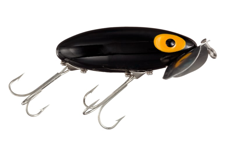 Arbogast Jitterbug Clicker 1/4 Oz. Topwater Fishing Lure - Black