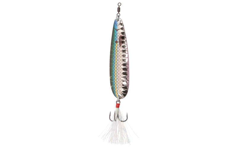 Nichols Lures Lake Fork Flutter Spoon - 5in - Silver Scale