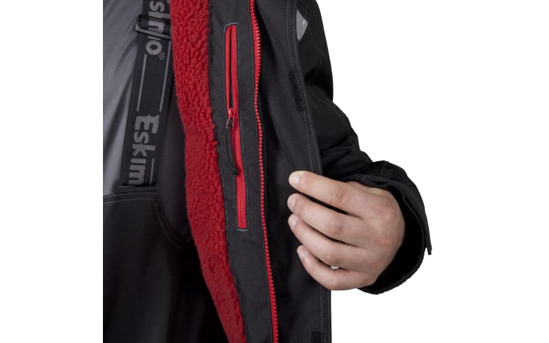 Eskimo Roughneck Jacket for Men - Black/Red - L