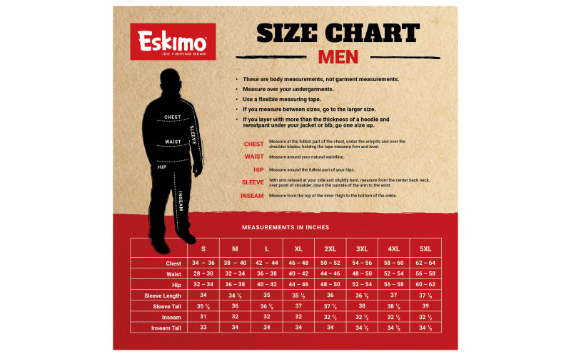 Eskimo Roughneck Jacket for Men - Black/Red - L