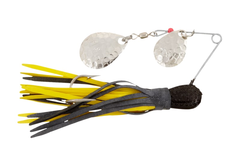 double spinner fishing lures Reaction Tackle Tungsten Willow Blade Spinnerbait Jigs (2-Pack) Killer / 1/2 oz and a stainless steel shaft H&H Lure Company Original Double
