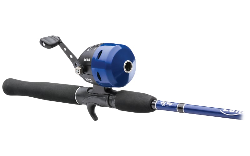 Bass Pro Shops Lunker Gear Rod & Reel Spincast Combo Kit - Blue