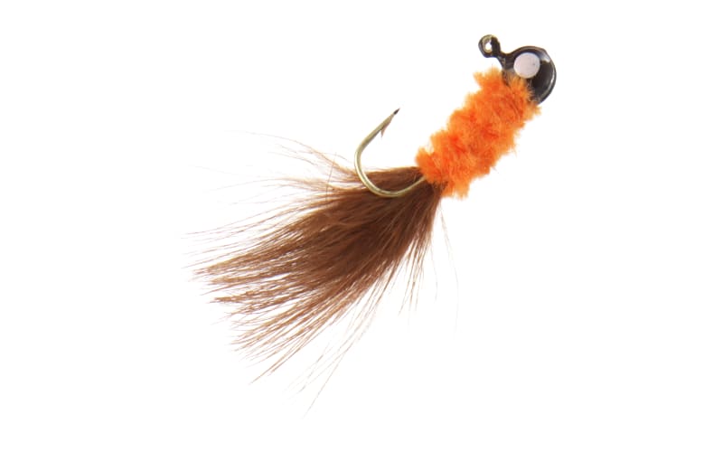 bass pro crappie lures Bass Pro Shops Marabou Crappie Jig - Brown/Orange/Brown