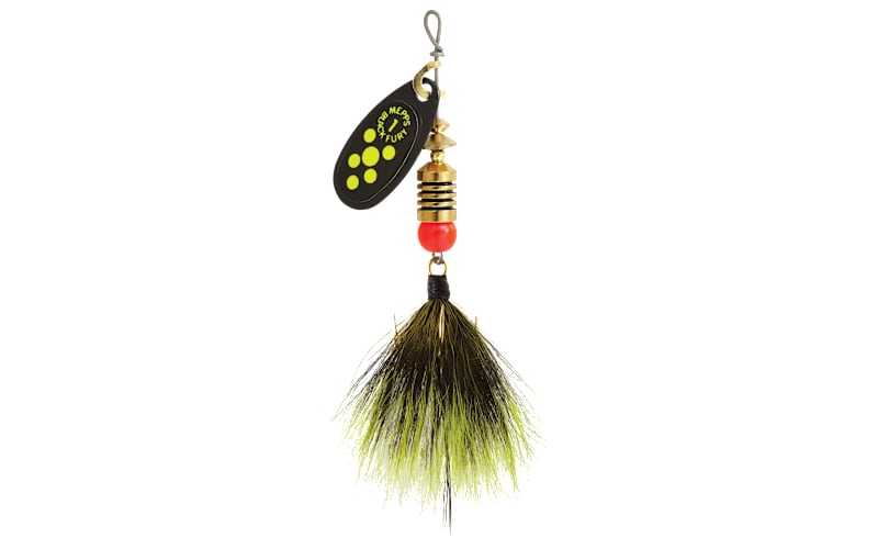 black fury fishing lure Spinner - #00 evening or overcast) spinners as well as a perfect choice for sunny days when contrast with the brightness of the water Vintage Mepps Black Fury #3