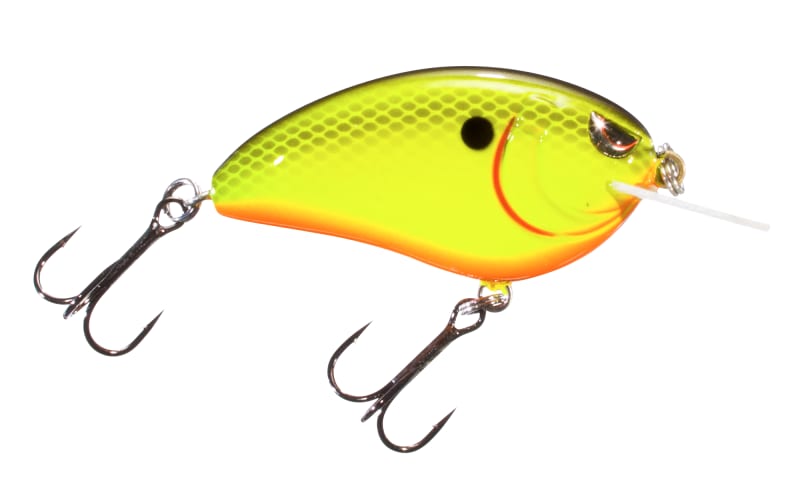 bass pro shop tiny crankbait lures Spro Little John 50 (Chartreuse Black Back)