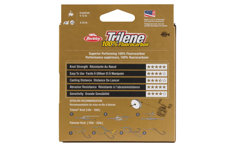 Berkley Trilene® 100% Fluorocarbon, Clear, 12lb