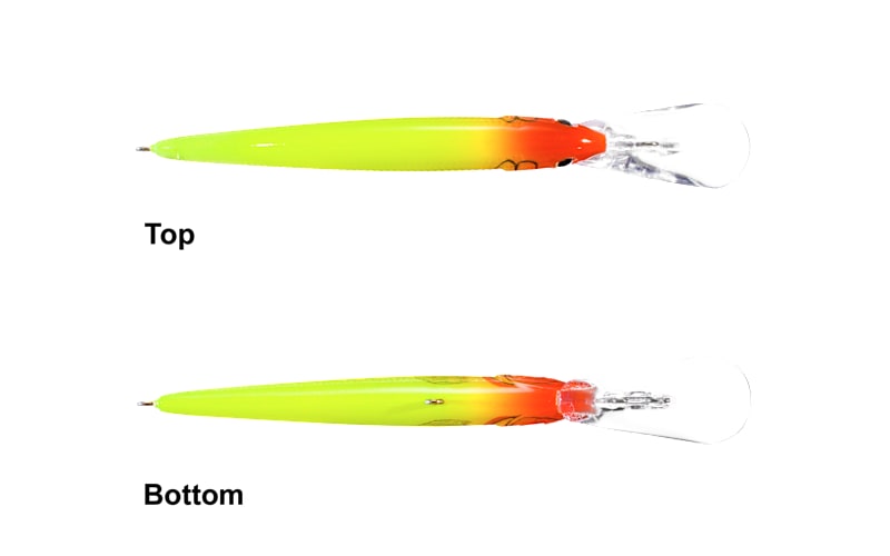 Rapala Down Deep Husky Jerk 10 Fishing Lure | Glass Perch Color, Deep Diving Crankbait For Freshwater