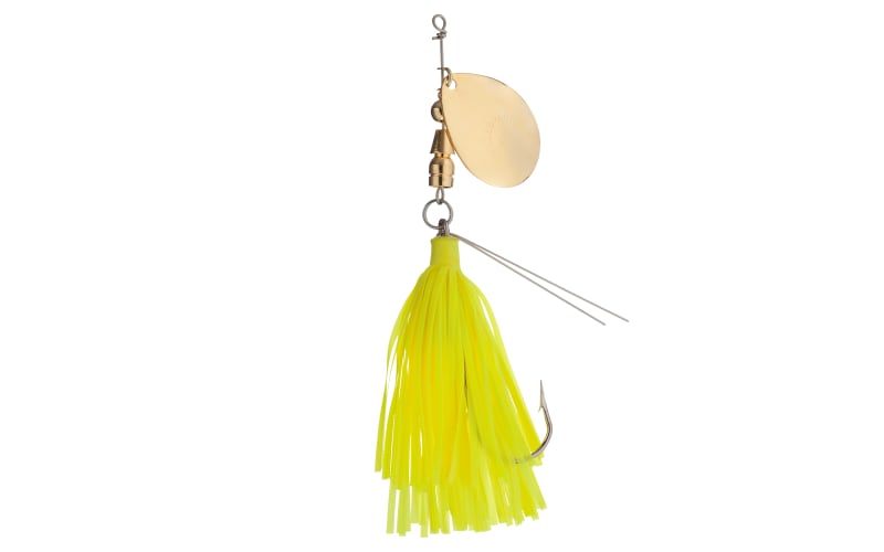 Hildebrandt 4SSN-CB 1/3 Oz Snagless Sally Lame Nickel Chartreuse Et