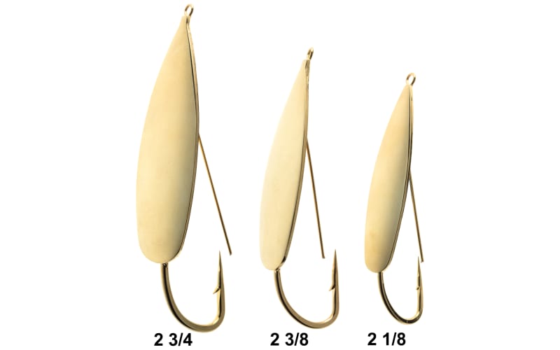 2 Pack) Weedless Spoon 1/2 oz Silver or Gold - FREE SHIPPING – All About  The Bait