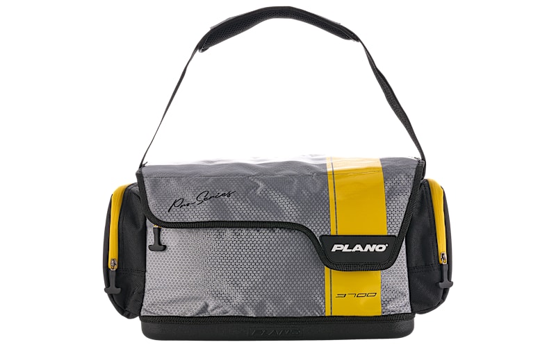 a series plano tackle bag Lockjaw Double Satchel and attachment points for additional carrying capacity Plano Pro Series Tackle Bag