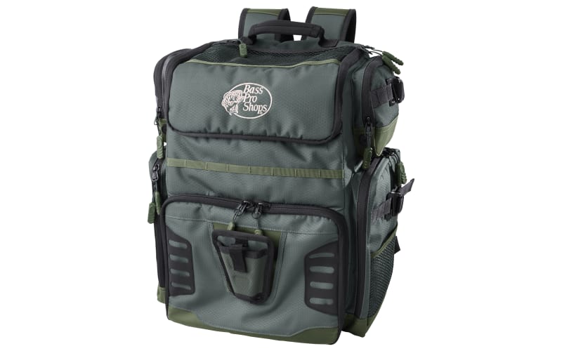Fishing Tackle Backpack 2 Fishing Rod Holders 4 Tackle Boxes