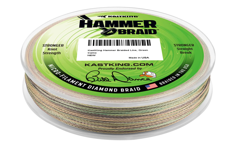 KastKing Hammer Braid 50lb / Green Camo