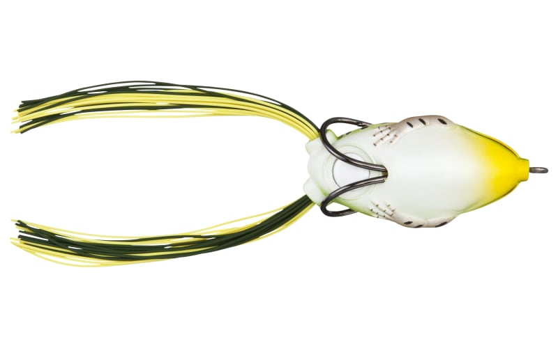 Scum Frog Original Topwater Bass Fishing Hollow Body Frog Lure with  Weedless Hooks, Natural Black and Green, One Size
