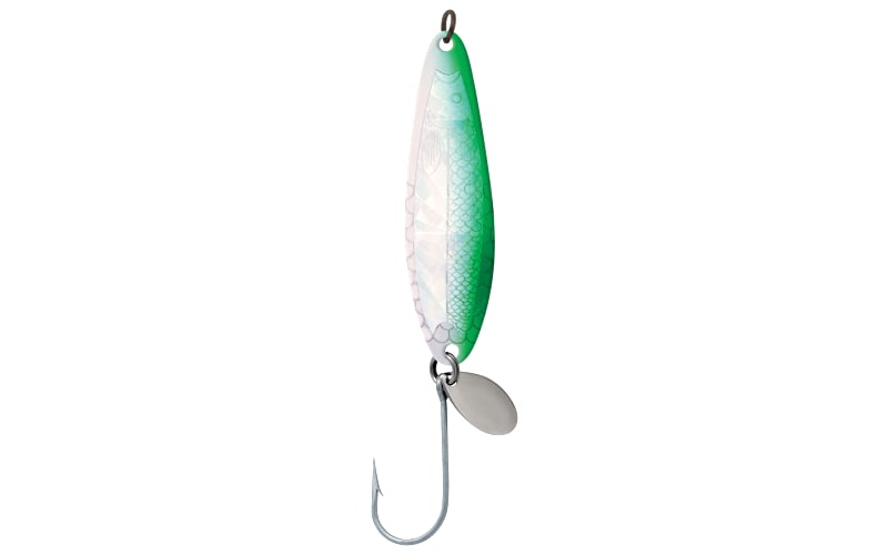 coyote spoon fishing lures Luhr Jensen Spoons Chrome Chartreuse Reflex / 4.5 inch duty split ring hook for secure presentation Michigan Stinger Spoon Coyote