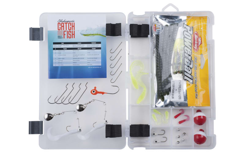 shakespeare saltwater fishing rod and tackle box kit