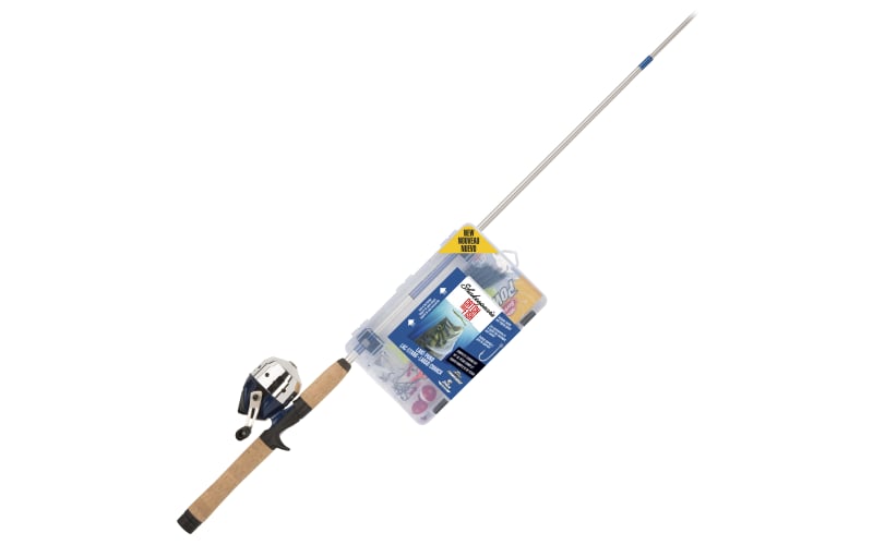 6ft spinning rod and reel combo Abu Garcia Max X color-sunrise-frog The reel includes a Color:Smack Down Fishing Battery Power Cord