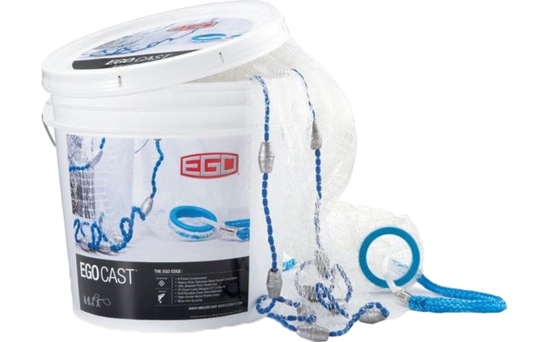 cabella casting fish net Fishing Cast 4ft-12ft Radius Saltwater Nets for Bait Trap Easy Throw Monofilament Line with Steel Chain Sinker 3/5 Inches Mesh Size -4FT : Sports & Outdoors guide series professional EGO Cast Nets - 12'
