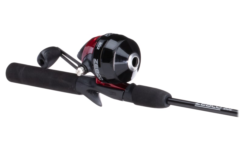 Zebco / Quantum 202 Spincast Combo, 2.8:1 Gear Ratio, 5'6 inch Length, 6-10 lb Line Rate, RH, Multicolor