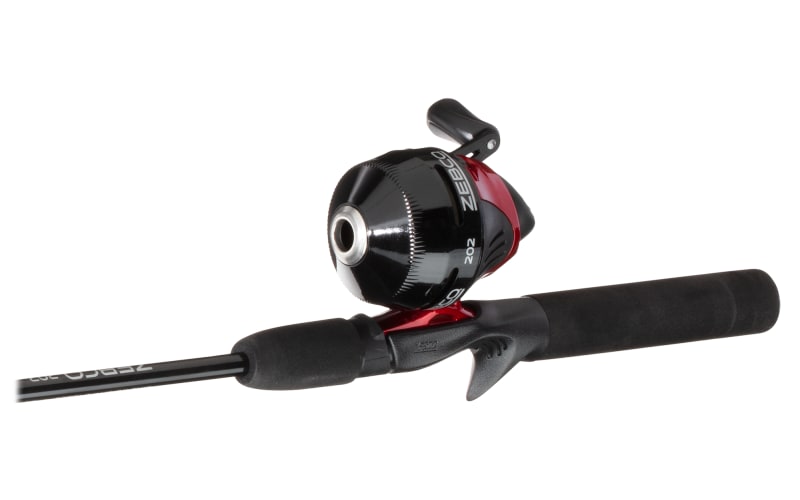 ZEBCO LANCER MODEL 202 FISHING REEL-TWO PIECE ROD COMBO-EX. CON