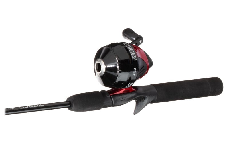 Zebco / Quantum 202 Spincast Combo, 2.8:1 Gear Ratio, 5'6 inch Length, 6-10 lb Line Rate, RH, Multicolor