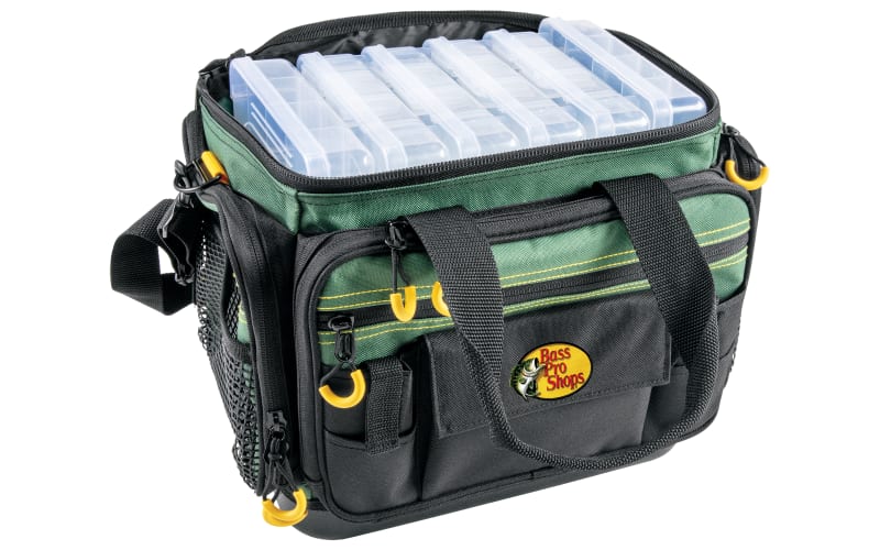 Tackle Bag For Fishing - Soft Sided Tackle Box & Accessory Pack - Shoulder  Strap And All-weather Water-resistant Canvas By Leisure Sports (green) :  Target