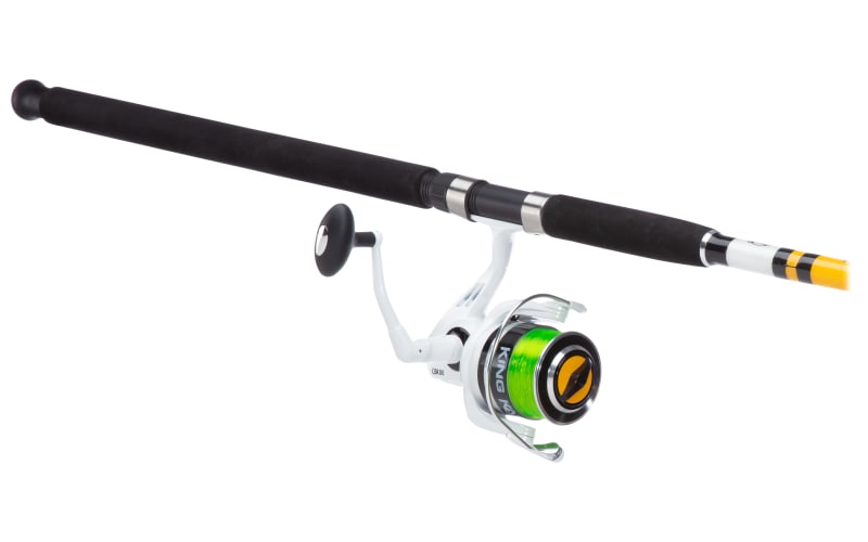 Bass Pro Shops King Kat Rod and Reel Spinning Combo - Aluminum