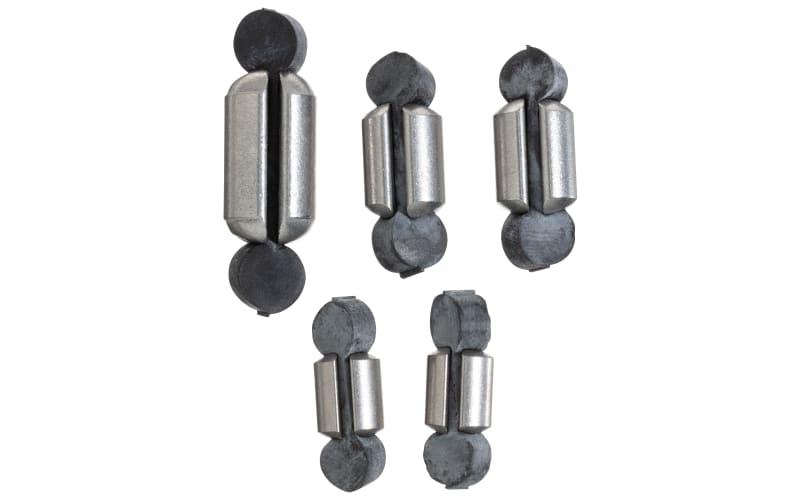 Eagle Claw 25-Piece Steel Rubber Core Sinker Assortment Mack's