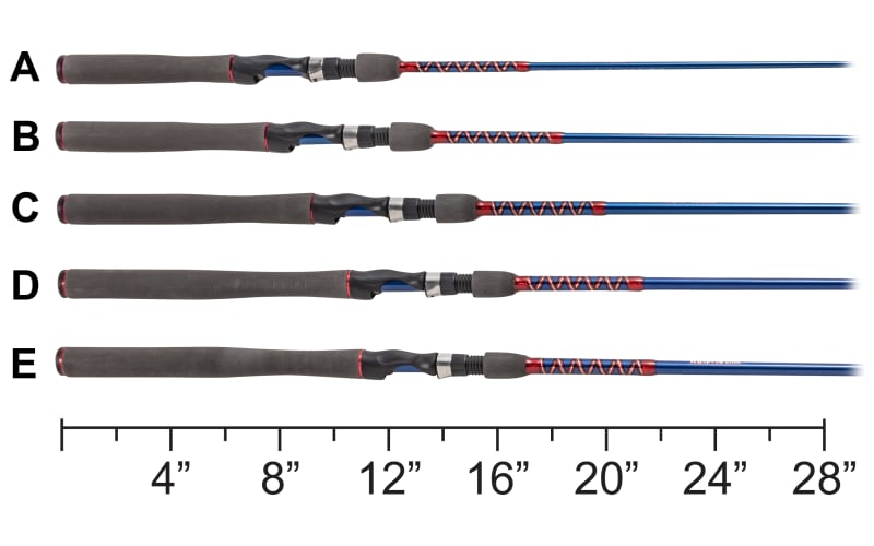 Ugly Stik Carbon Spinning Rod, 2 Piece, Ultra-Light, Moderate, 8 Guides,  1/32-1/8oz Lures