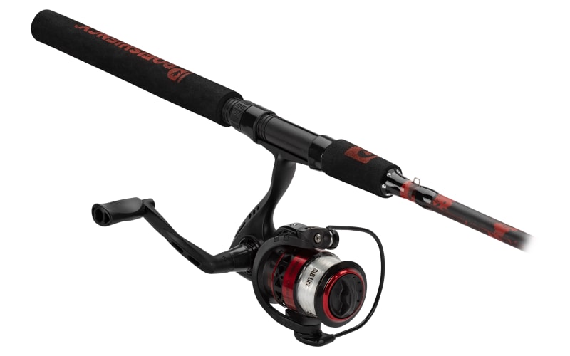 ProFISHiency Red/Black Spinning Combo with Tackle Box