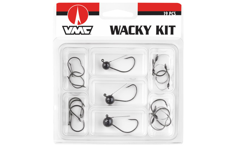 baitcast reel for wacky rig Reaction Tackle Baitcasting Fishing Reel- StreamX Edition- 7.5:1 gear ratio with fancy cork knobs VMC Wacky Rigging Kit |