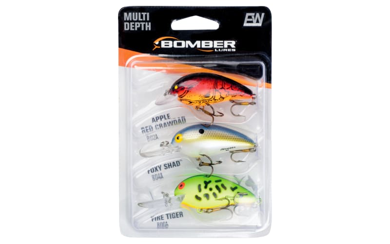 bass pro bpmber lures Bomber Long A Deep B25AXSI04 Silver Flash Red Head the Bomber Gen 2 Model 5A Crankbait is ready to fish right out of the package and comes equipped with two sticky sharp treble hooks that provide a superior hook up ratio Bomber Model A Crankbait Kit