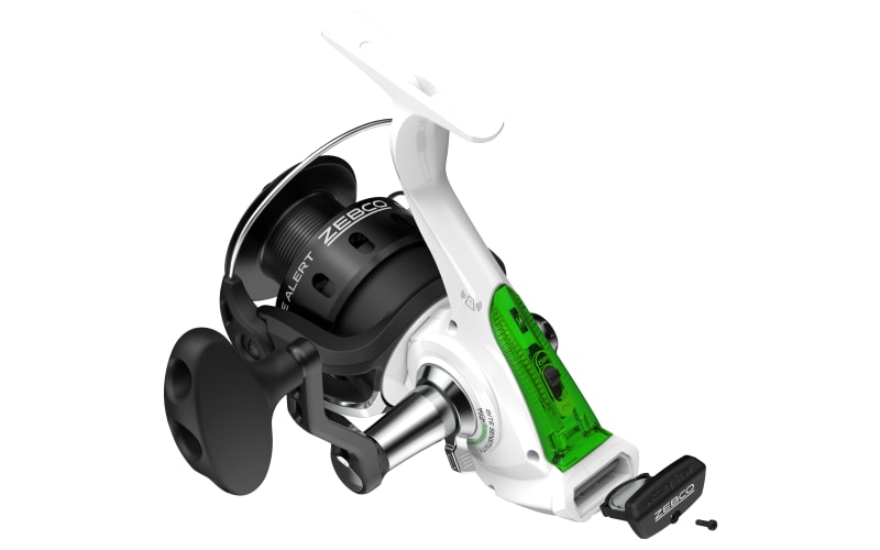 Zebco Bite Alert Spinning Reel and Fishing Rod Combo, 7 Ft. 2-Piece  Fiberglass Rod with Built-in Hook Keeper, Electronic Bite Alert Fishing  Reel with Aluminum Spool and All-Metal Gears 