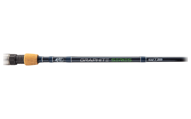 Bass Pro Shops Graphite Series Spinning Rod - 6'6 - Medium Heavy - 2 Pieces - B