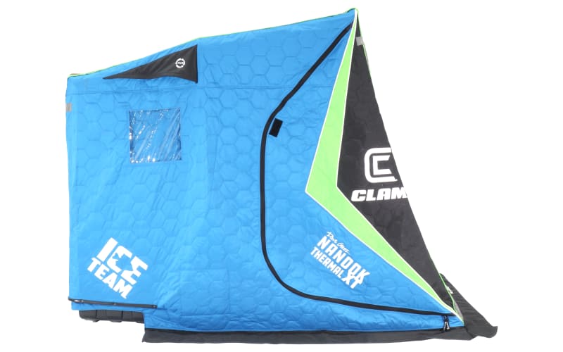 Clam Ice Team Nanook XT Thermal Ice Shelter-Blue
