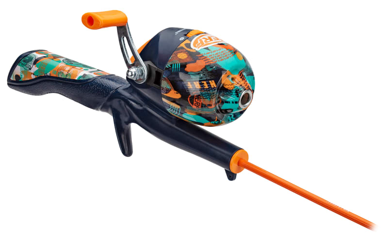  Kid Casters: Nerf Youth Fishing Kit Spincast Reel & Practice  Casting Plug Small & Easy To Use (Pre-spooled