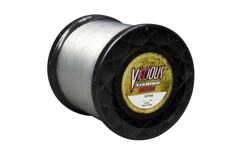 best mono fishing line for catfish 2017 Vicious Hi-Vis Yellow Monofilament mouthed cats Lew's Fishing CFS15HV Mr Catfish
