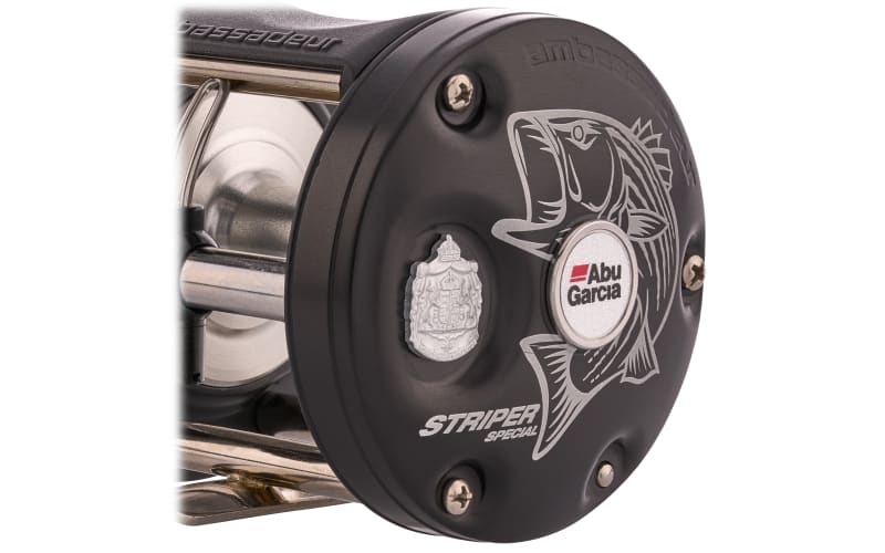 リール Ambassadeur 6500 Striper Black ABU GARCIA AMB.6500 Striper BLACK Striper Black Right Roll
